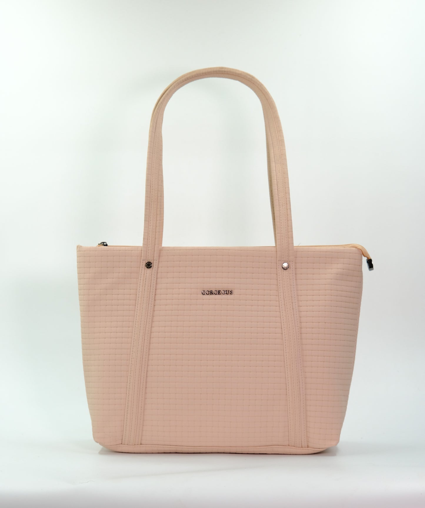 Bribe pink solid tote