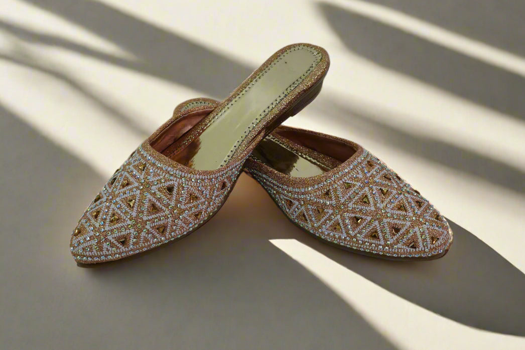 Gloden Lattice Mules