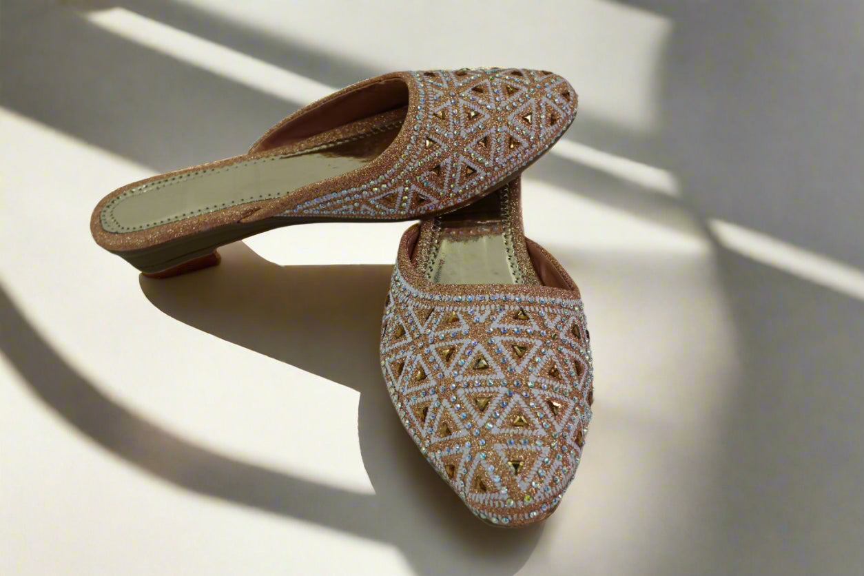 Gloden Lattice Mules