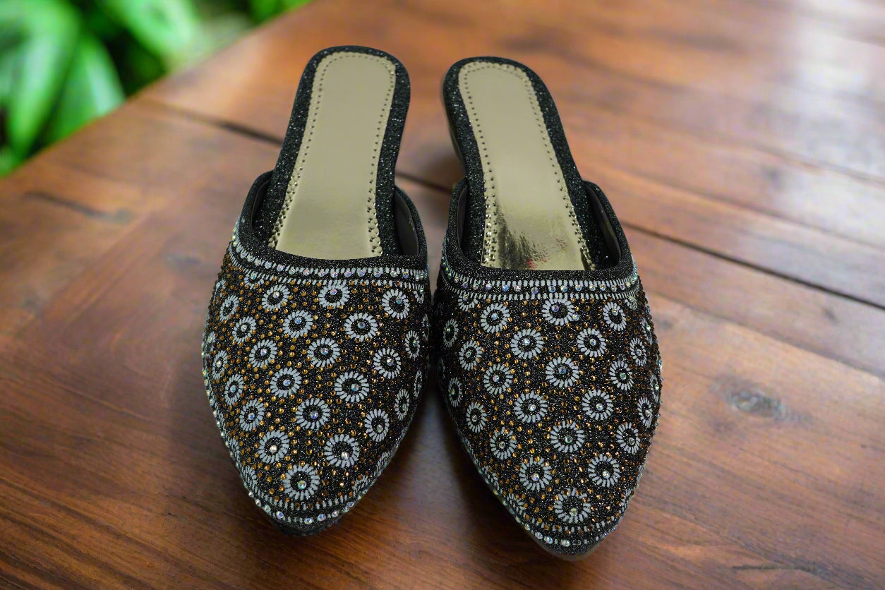 Embellished Sparkle Mules
