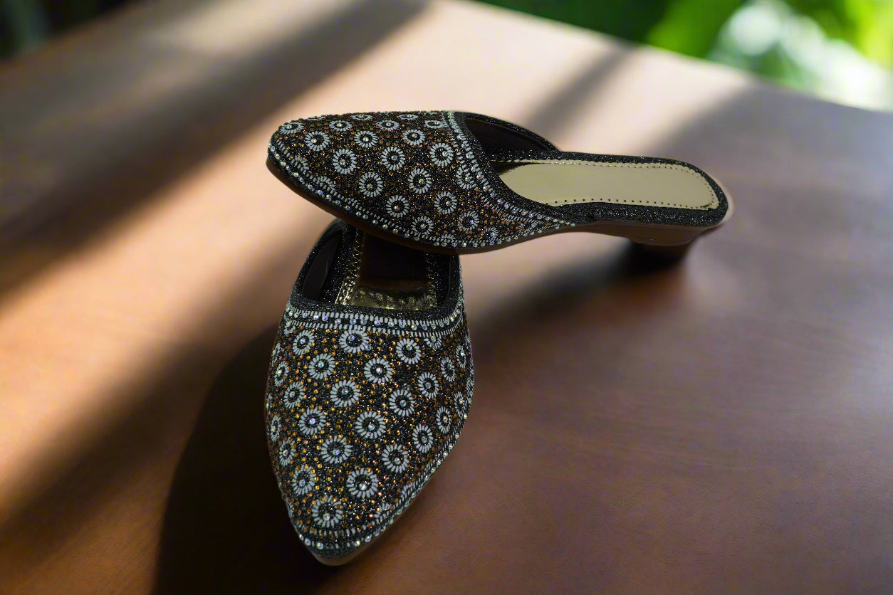 Embellished Sparkle Mules