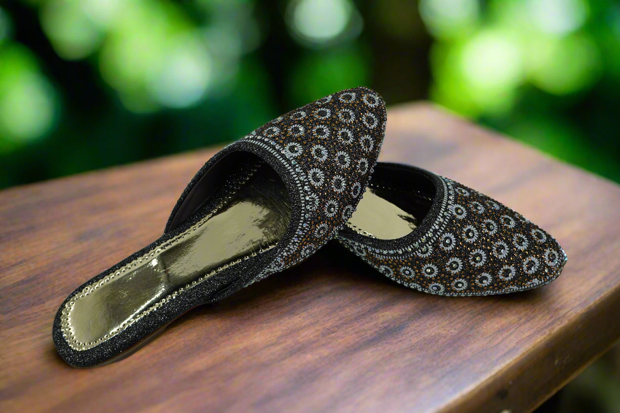 Embellished Sparkle Mules
