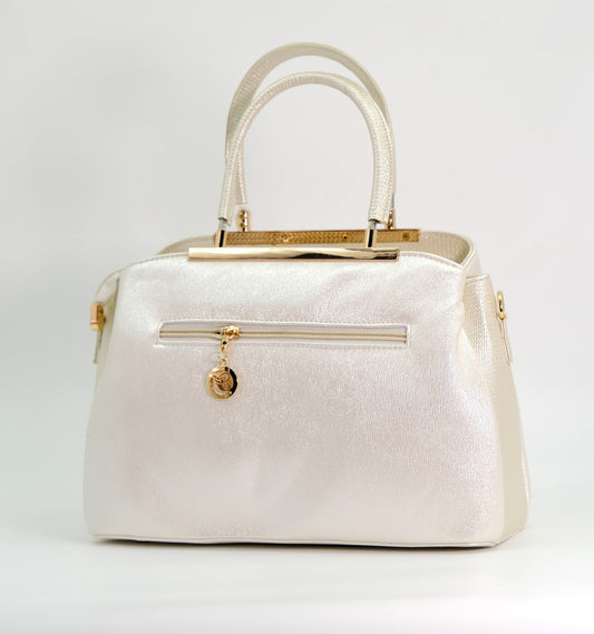 Ivory luxurious women's handbag