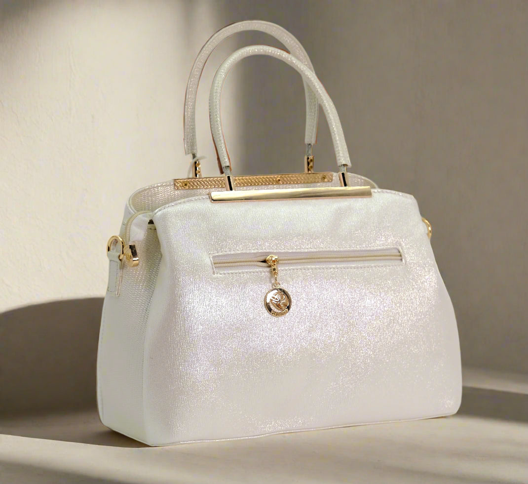 Ivory luxurious women's handbag