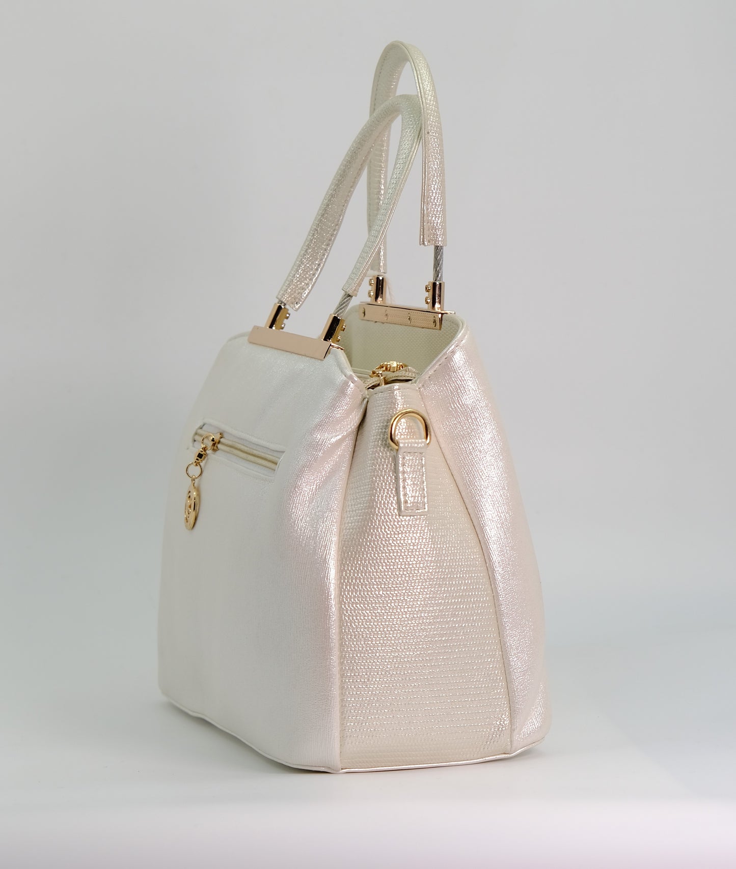 Ivory luxurious women's handbag
