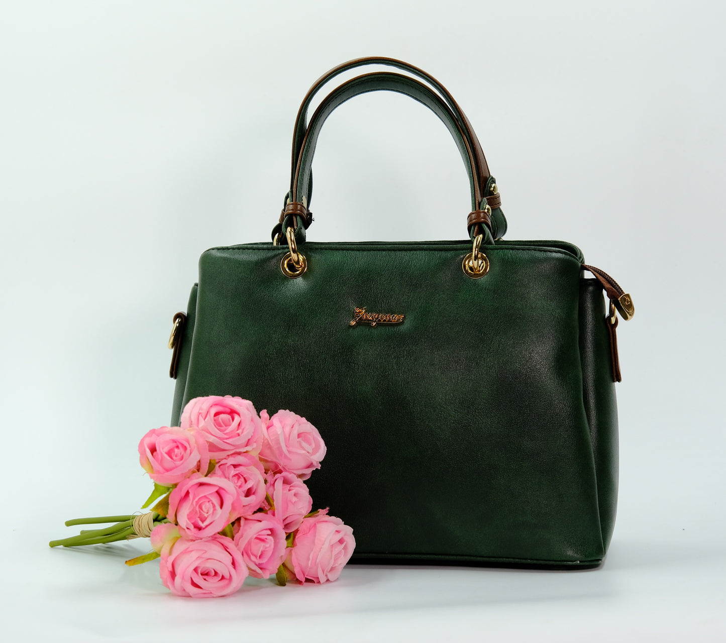Forest Green Satchel women's handbag