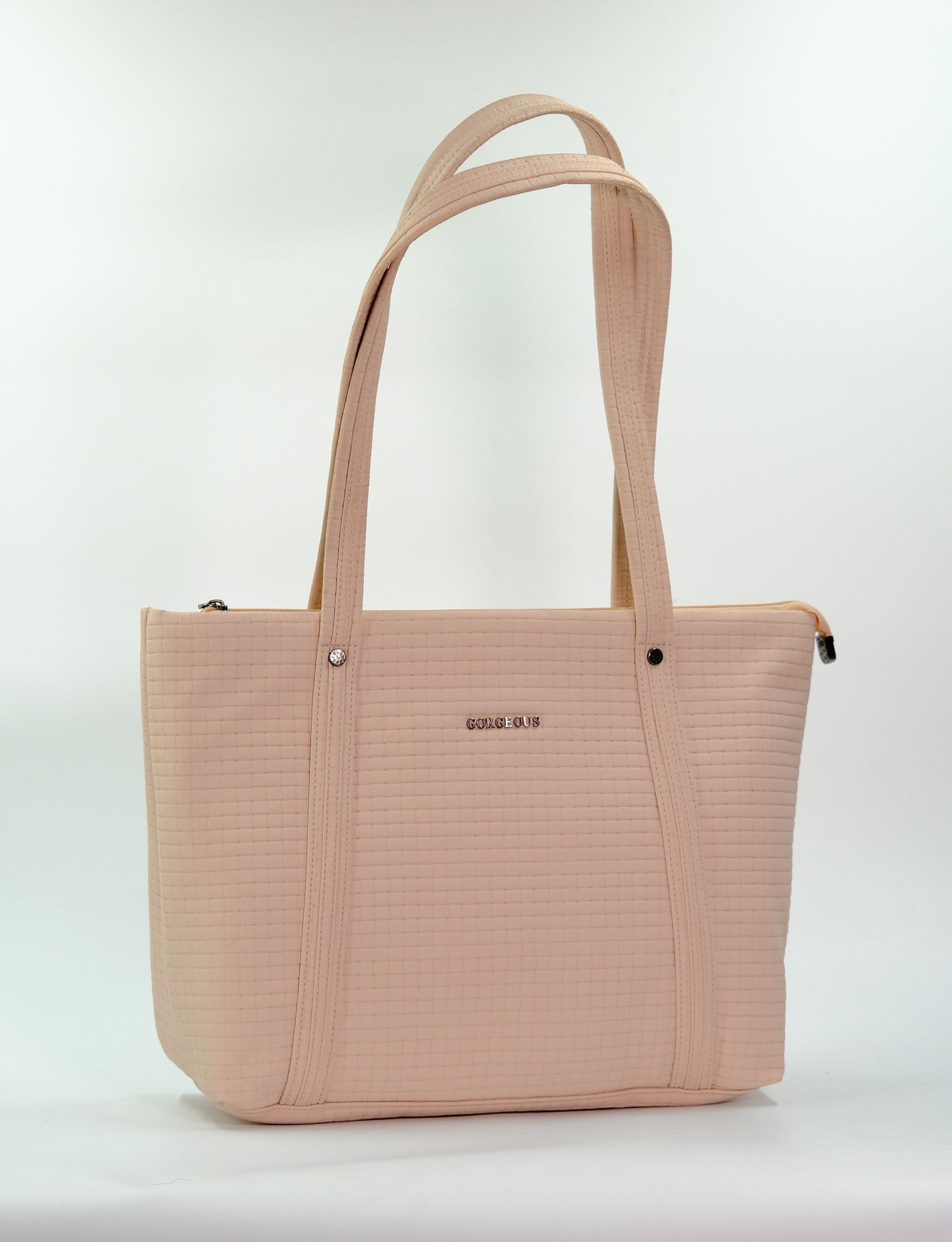 Bribe pink solid tote
