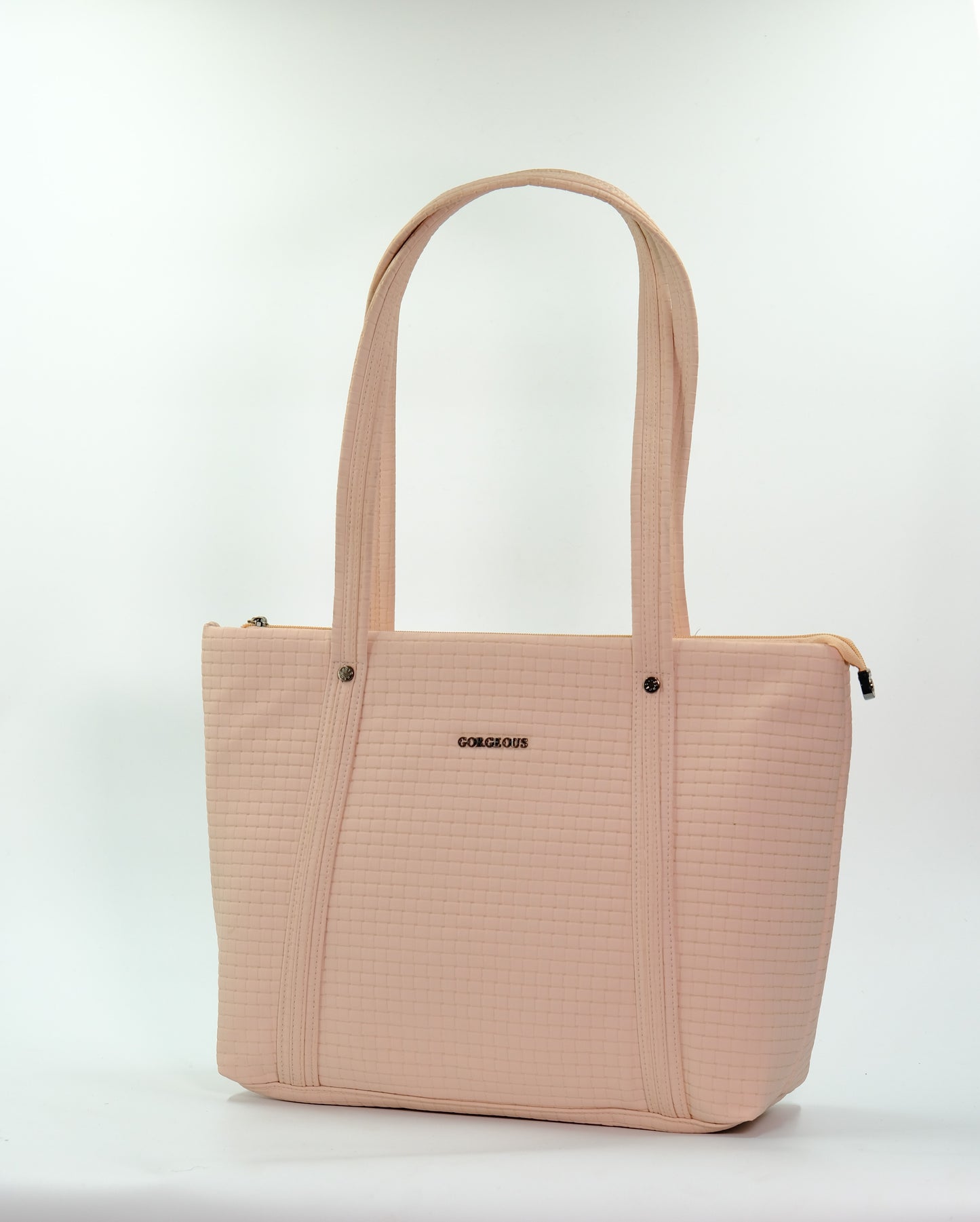 Bribe pink solid tote