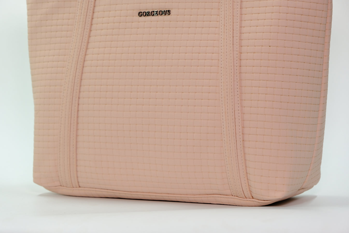 Bribe pink solid tote