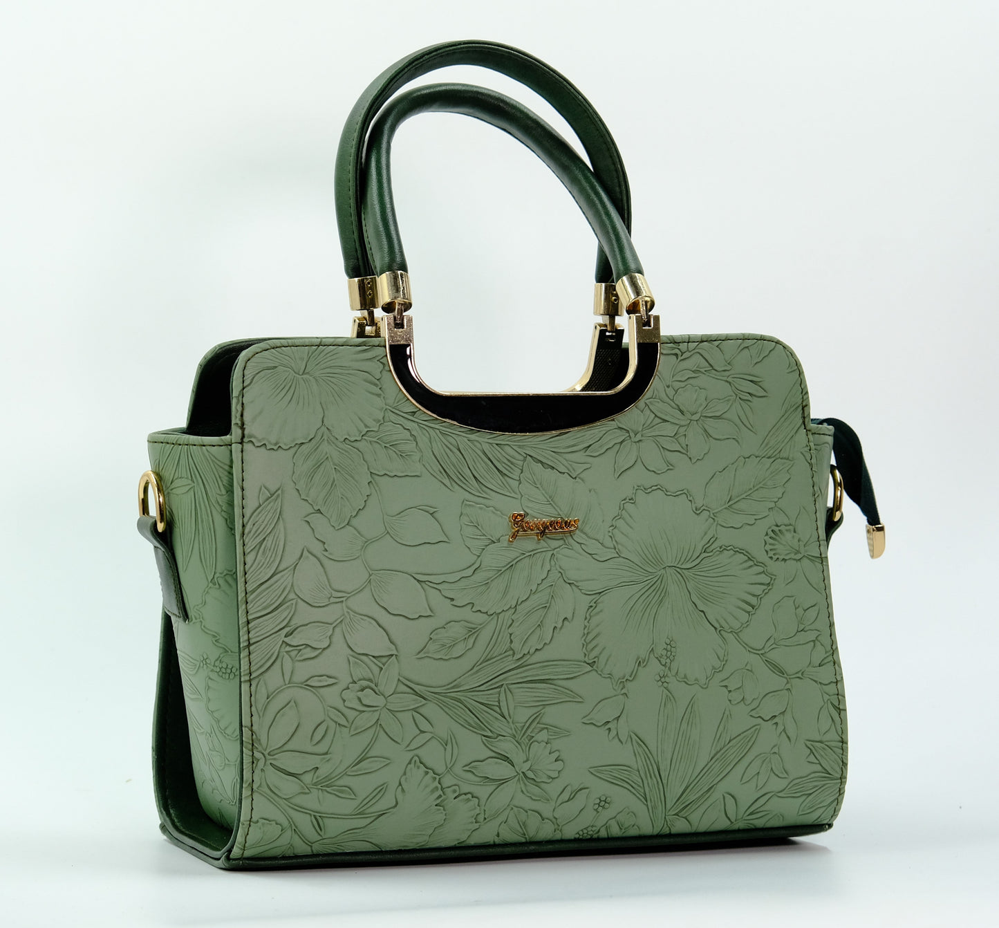 Pistachio Green women's textured handbag