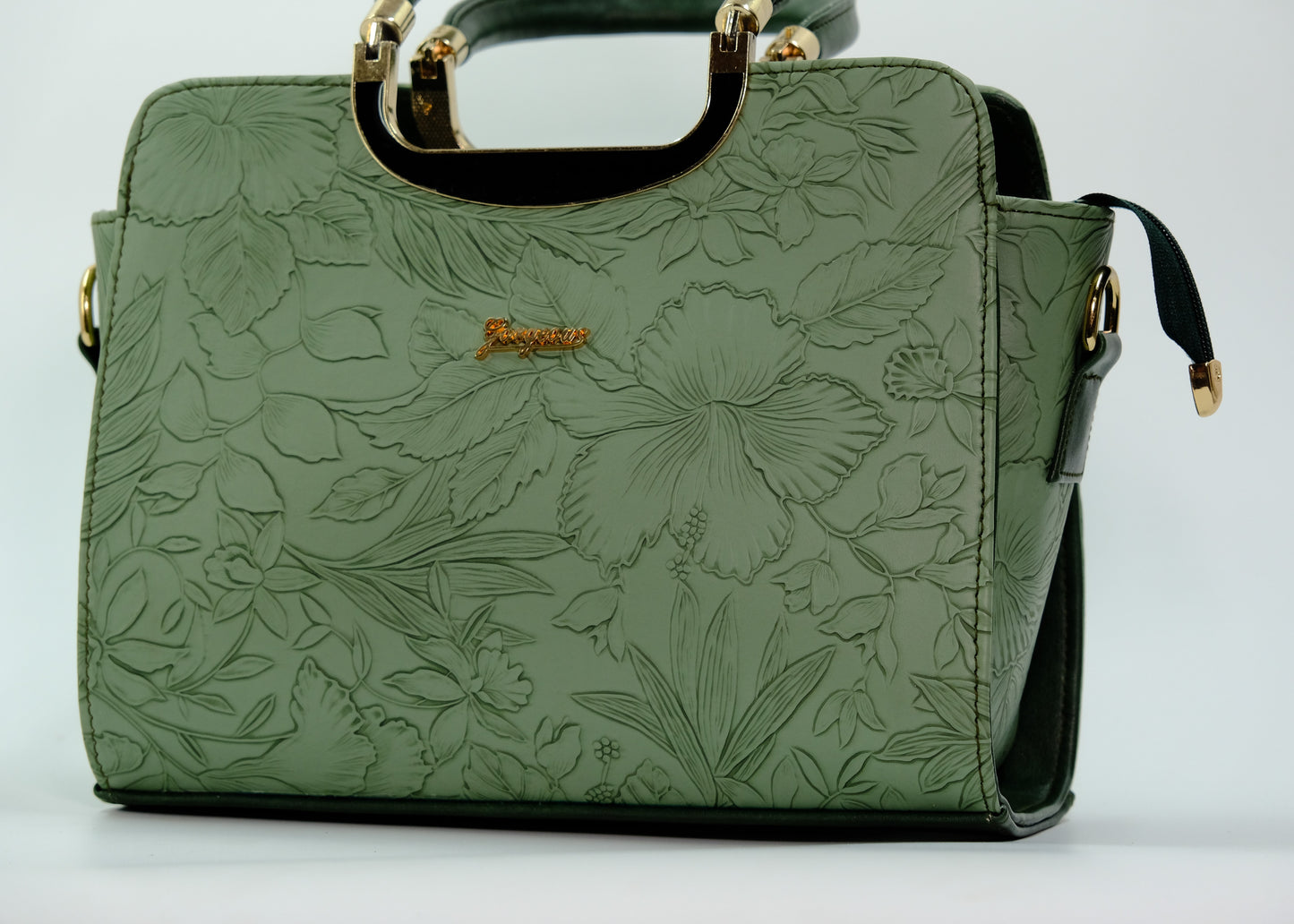 Pistachio Green women's textured handbag