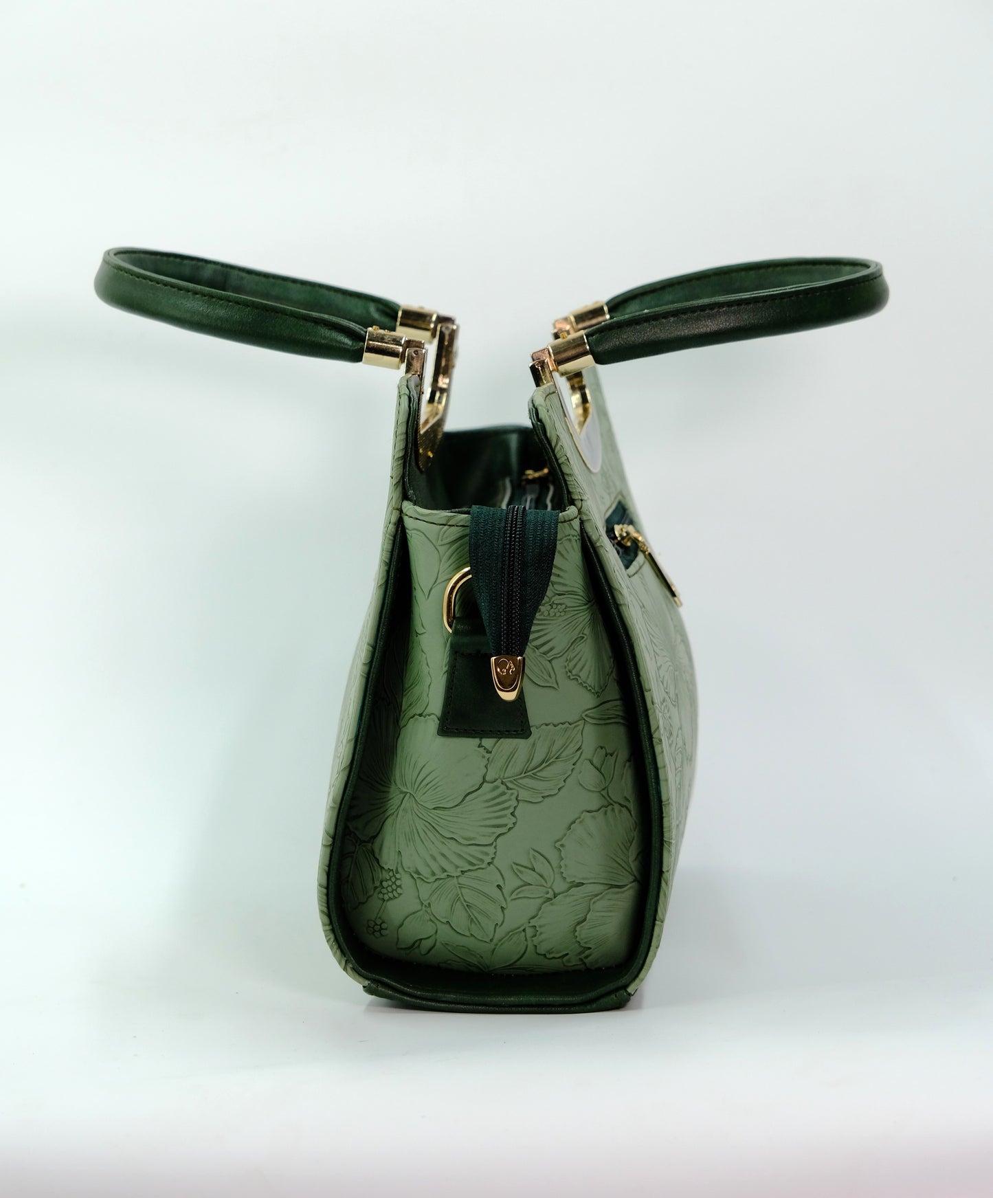 Pistachio Green women's textured handbag