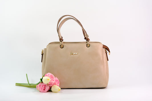 Luxe Beige Elegance Tote