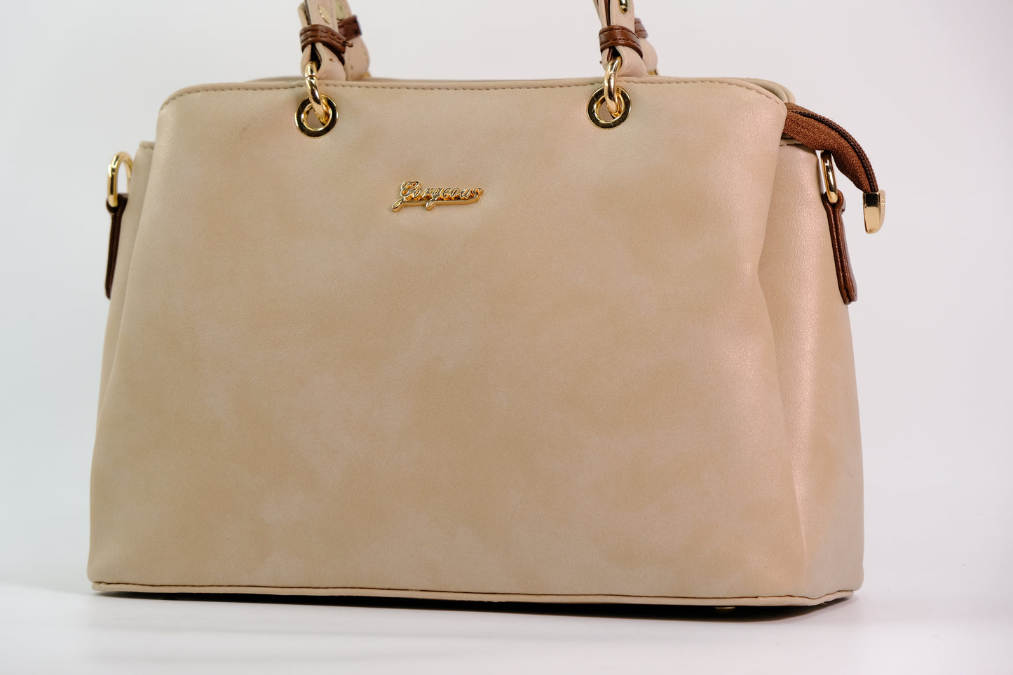 Luxe Beige Elegance Tote